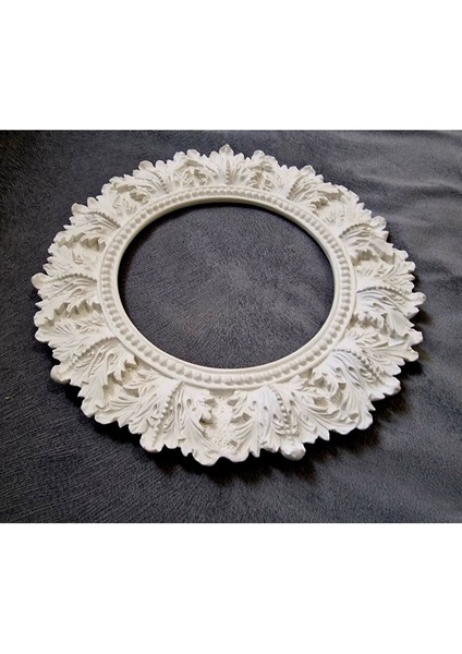 Yaprak Kabartmalı 24CM Yuvarlak Çerçeve Silikon Kalıp K-1103 indirimleri