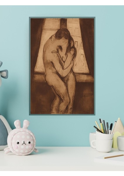 Edvard Munch, Öpücük Tablosu Sanat Posteri
