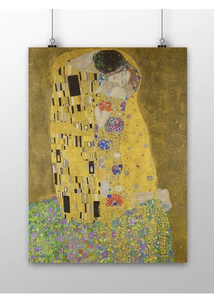 Poster City Gustav Klimt, Öpücük Tablosu Sanat Posteri