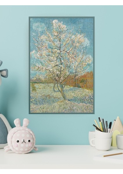 Poster City Van Gogh, Pembe Şeftali Ağacı Tablosu Sanat Posteri