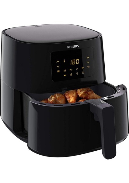 HD9270/90 Airfryer Essential (Sıcak Hava Fritözü, 2000 W, 1200 G/6,2l Kapasite, Dijital Ekran) İthalatçı Garantili