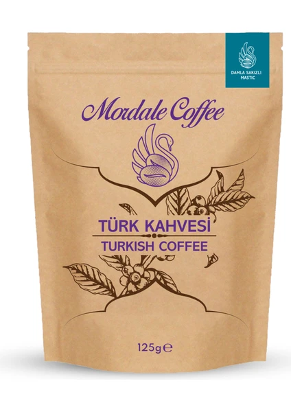 Mordale Coffee Mordale Damla Sakızlı Türk Kahvesi Kraft Paket 125G