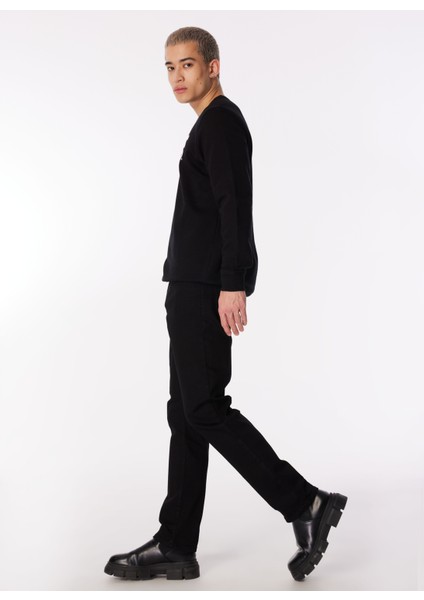 Normal Bel Slim Fit Erkek Denim Pantolon 242 Lcm 121038 Jagger Stay Black