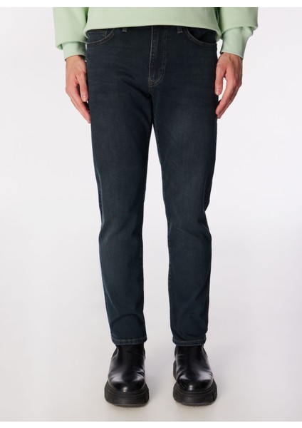 Normal Bel Slim Fit Erkek Denim Pantolon 242 Lcm 121037 Jagger Green To Brow