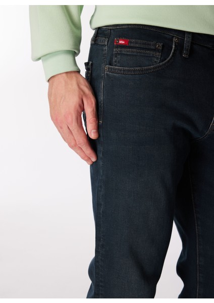 Normal Bel Slim Fit Erkek Denim Pantolon 242 Lcm 121037 Jagger Green To Brow