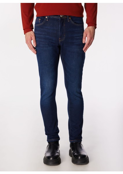 Normal Bel Slim Fit Erkek Denim Pantolon 242 Lcm 121048 Jack Tom Mıd Blue modelleri