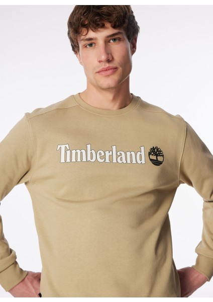 Bej Erkek Bisiklet Yaka Baskılı Sweatshirt TB0A5UJYDH41_CREW Neck fiyatları