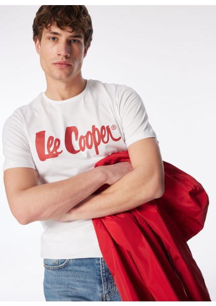Yuvarlak Yaka Beyaz Erkek T-Shirt 242 Lcm 242017 Londonlogo Beyaz-K