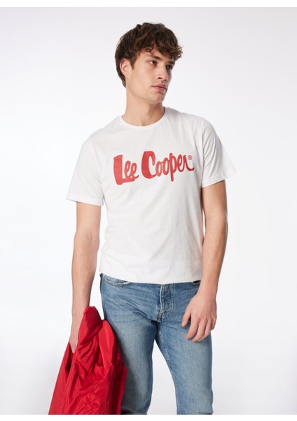 Yuvarlak Yaka Beyaz Erkek T-Shirt 242 Lcm 242017 Londonlogo Beyaz-K fırsatları