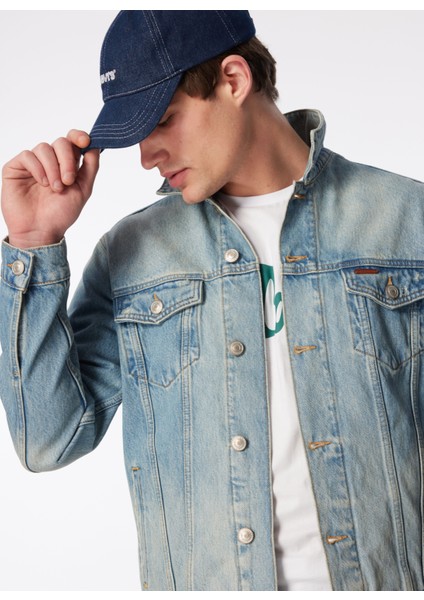 Erkek Denim Ceket 242 Lcm 131001 Puebla Caesar Blue L fırsatları