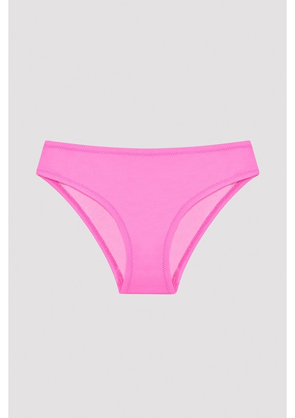 Kız Çocuk Butterfly Halter Parlak Pembe Bikini Takımı