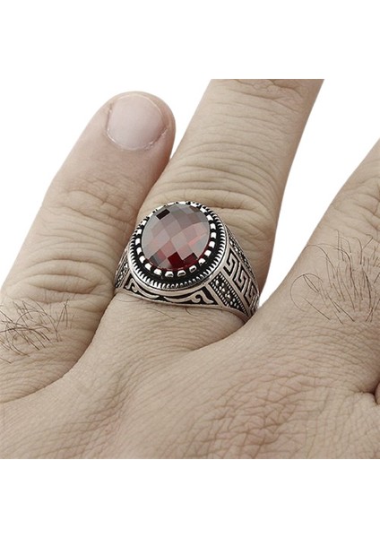 Erkek Yüzük Gümüş 925 Markazit Taşlı fiyatları