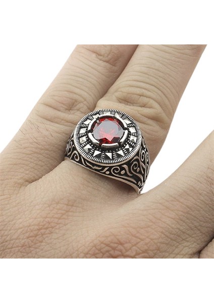Erkek Yüzük Gümüş 925 Markazit Taşlı fiyatları