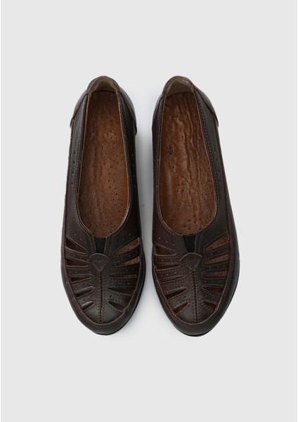 Kahve Deri Kadın Ayakkabı indirimleri