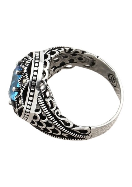 Erkek Yüzük Gümüş 925 Markazit Taşlı modelleri