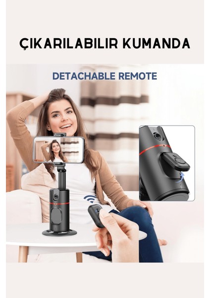 SF155 360 Derece Yapay Zeka Yüz Takipli Tripodlu Selfie Çubuğu fiyatları