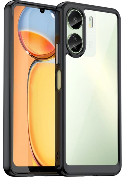 Xiaomi Redmi 13C 4g Shield Serisi Darbeye Dayanıklı Yarı Esnek Plastik Tpu Kılıf - AL8100