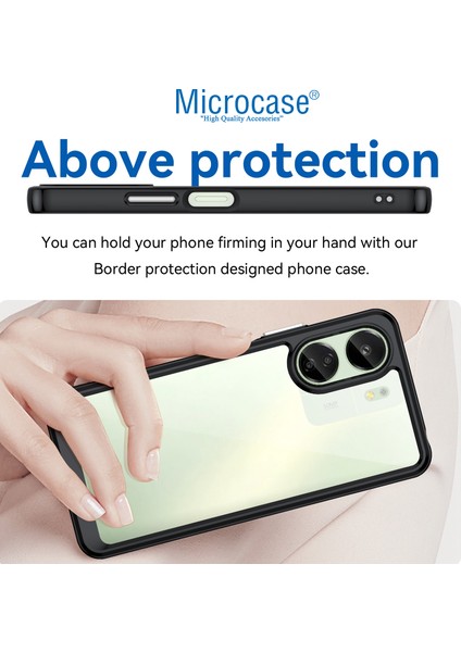 Xiaomi Redmi 13C 4g Shield Serisi Darbeye Dayanıklı Yarı Esnek Plastik Tpu Kılıf - AL8100 modelleri