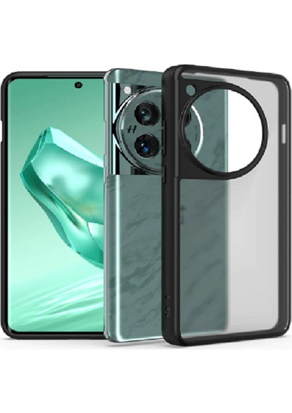 Oneplus 12 5g Luna Serisi Köşe Korumalı Sert Rubber Kılıf - AL3422 Siyah