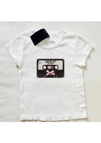 Lana Del Rey Baskılı Crop Bluz fiyatları