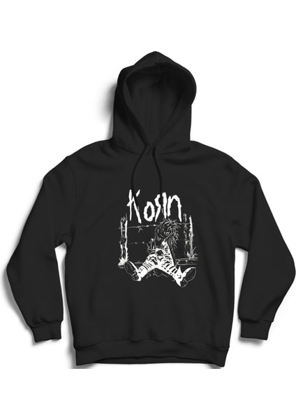 Korn, Kid, Vrs-1, Rock Metal Müzik Grubu Kapüşonlu Sweatshirt Hoodie