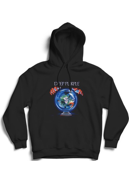 Deep Purple, World Magic, Rock Metal Müzik Grubu Kapüşonlu Sweatshirt Hoodie