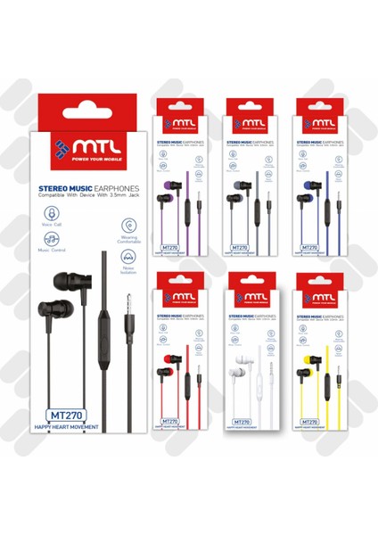 Xiaomi Mi Note 10 Lite Uyumlu Kablolu Kulaklık Stereo MT270 fiyatları