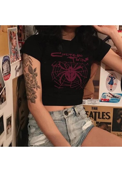 Red Spider Crop Bluz