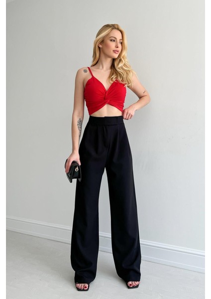 Önü Bürgülü Top Bluz Kırmızı fiyatları