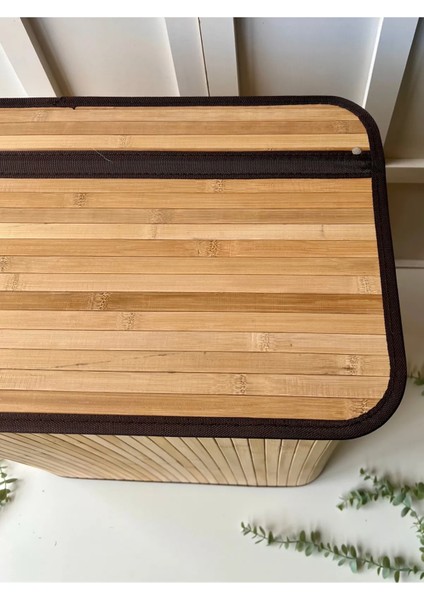 Bambu Çamaşır Sepeti Dikdörtgen 2 Bölmeli 63X52X32 indirimleri