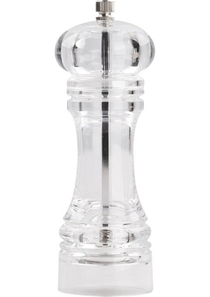 Şeffaf Akrilik Baharat Değirmen 18CM