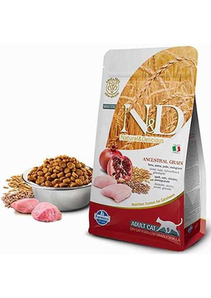 Ancestral Grain Tavuklu ve Narlı Ata Tahıllı Yetişkin Ke