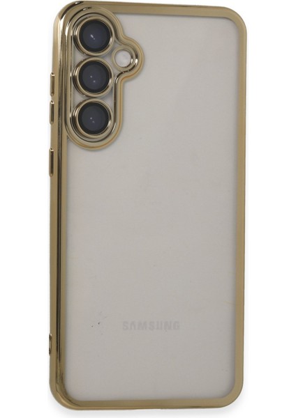 Samsung Galaxy S23 Fe Kılıf Razer Lensli Silikon - Gold