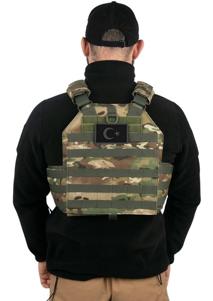 Polis Sepeti Cordura Hücum Yeleği Multicam Kamuflaj