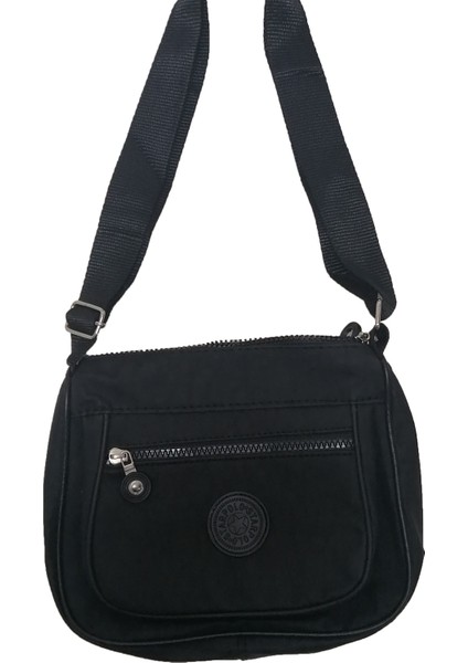 LV-2218 Krinkıl Kumaş Kadın Omuz Çantası - Siyah modelleri