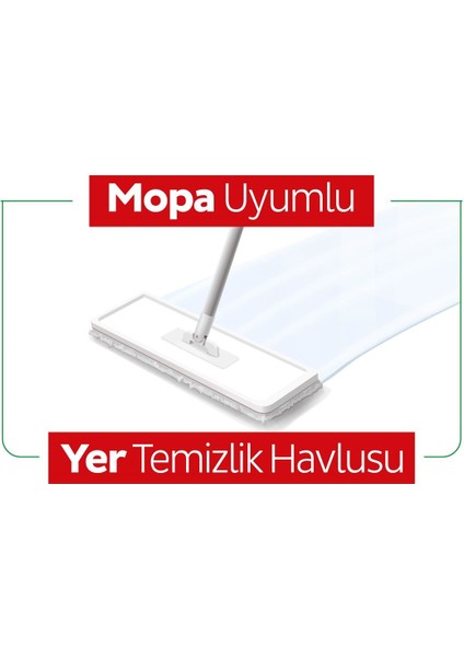 Easy Clean Arap Sabunu Katkılı Mopa Uyumlu Yer Temizlik Havlusu&Mendili 50 Yaprak