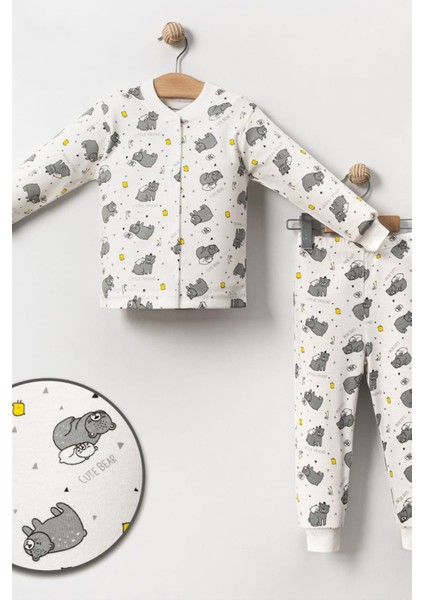 Erkek Çocuk Baskılı Pamuklu 2'li Pijama Takımı