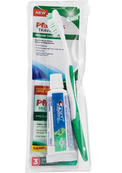 Travel Kit (Diş Fırçası+Macunu Crest + 3 Diş Ipi Kürdanı)