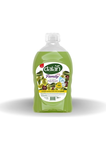 Family Zeytin Mucizesi Sıvı Sabun 3 Lt x 2 Adet