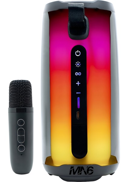 Pluse 5 Mikrofonlu Bluetooth Hoparlör/dekoratif Aydınlatma/led Işıklı Gece Lambası/360°ledli hoparlör/Taşınabilir Bluetooth Hoparlör