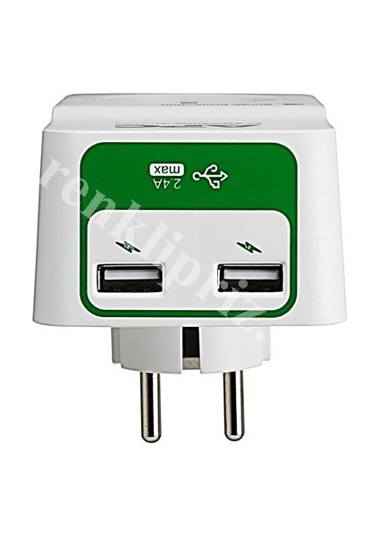 USB Li Tekli Akım Korumalı Priz PM1WU2-GR fiyatları