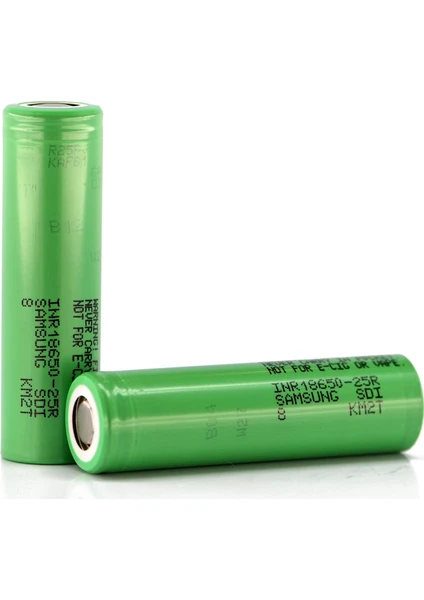 INR18650-25R8 - 3.7V 2500 Mah Li-Ion Şarjlı Pil -20A - 8c