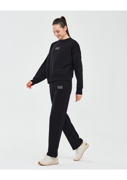 Essential W Regular Kadın Eşofman Altı S232240-001-A Siyah modelleri