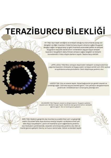 Terazi Burcu Doğal Taş Bileklik fırsatları