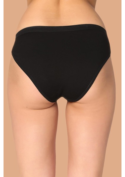 Kadın Siyah 6'lı Paket Pamuklu Su Yolu Bikini Külot fiyatları