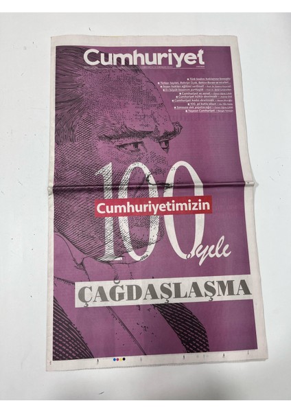 29 Ekim 2023 Cumhuriyet Gazetesi Eki (Çağdaşlaşma) indirimleri