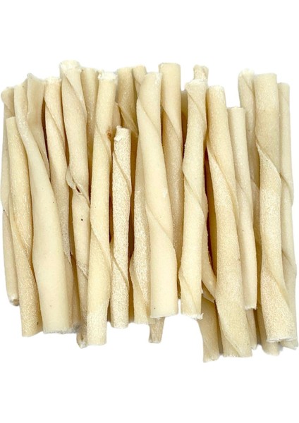 Köpekler Için Atıştırmalık 50 Li Burgu Çubuk 8-10 cm