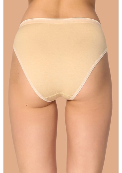 Kadın Ten 6'lı Paket Pamuklu Su Yolu Bikini Külot fiyatları