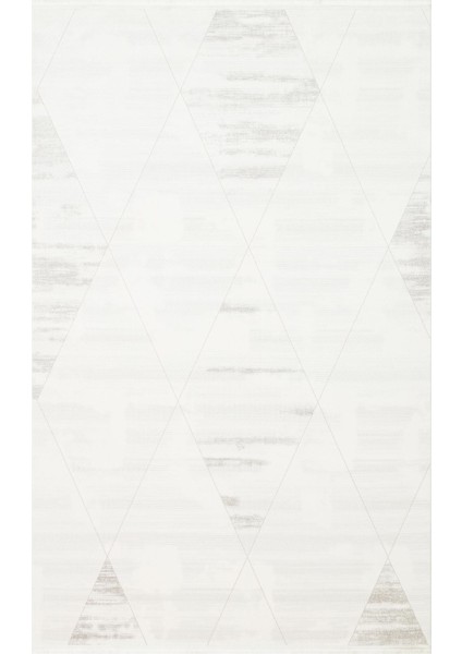 Lykıa Lky 03 Cream Grey Sade ve Modern Akrilik Makine Halısı
