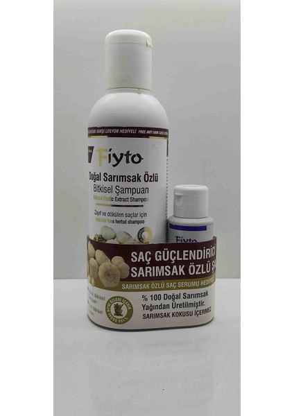 Sarımsaklı Şampuan Fiyto 500 ml